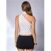 image:imageWomens Leopard Asymmetrical Halter Tops Sleeveless Slim Fit Summer Going Out Y2K Crop Tank TopWhite Burgundy