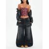 image:imageWomens Leopard Cheetah Sequin Strapless Tube Top Glitter Sleeveless Bandeau Crop Tops Night Out ClothesHot Pink