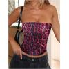 image:imageWomens Leopard Cheetah Sequin Strapless Tube Top Glitter Sleeveless Bandeau Crop Tops Night Out ClothesPink
