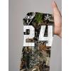image:imageWomens Number Graphic Mesh Jersey Shirt V Neck 34 Sleeve Football Tee Tops SportswearArmy Green