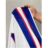 image:imageWomens Number Graphic Mesh Jersey Shirt V Neck 34 Sleeve Football Tee Tops SportswearWhite and Blue