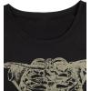 image:imageWomens Off The Shoulder Tops Gothic Graphic Tee Y2k Grunge Vintage Oversized T Shirts Trendy OutfitsBlack Graphic