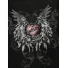 image:imageWomens Off The Shoulder Tops Gothic Graphic Tee Y2k Grunge Vintage Oversized T Shirts Trendy OutfitsChain Black