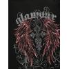 image:imageWomens Off The Shoulder Tops Gothic Graphic Tee Y2k Grunge Vintage Oversized T Shirts Trendy OutfitsGothic Black