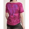 image:imageWomens Off The Shoulder Tops Gothic Graphic Tee Y2k Grunge Vintage Oversized T Shirts Trendy OutfitsHot Pink