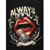 image:imageWomens Off The Shoulder Tops Gothic Graphic Tee Y2k Grunge Vintage Oversized T Shirts Trendy OutfitsMouth Black