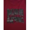 image:imageWomens Off The Shoulder Tops Gothic Graphic Tee Y2k Grunge Vintage Oversized T Shirts Trendy OutfitsPure Burgundy
