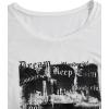 image:imageWomens Off The Shoulder Tops Gothic Graphic Tee Y2k Grunge Vintage Oversized T Shirts Trendy OutfitsPure White