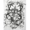 image:imageWomens Off The Shoulder Tops Gothic Graphic Tee Y2k Grunge Vintage Oversized T Shirts Trendy OutfitsWhite