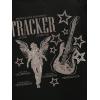 image:imageWomens Off The Shoulder Tops Gothic Graphic Tee Y2k Grunge Vintage Oversized T Shirts Trendy OutfitsWing Print Black