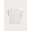 image:imageWomens Plus Size Letter Car Graphic Tees Short Sleeve Crew Neck Crop Tops Summer T ShirtWhite
