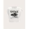 image:imageWomens Plus Size Letter Car Graphic Tees Short Sleeve Crew Neck Crop Tops Summer T ShirtWhite