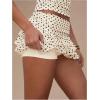 image:imageWomens Polka Dots Ruffle Tiered Layered Skirts Low Rise Ruched Y2K A Line Mini SkirtApricot