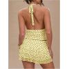 image:imageWomens Polka Dots Ruffle Tiered Layered Skirts Low Rise Ruched Y2K A Line Mini SkirtYellow