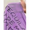 image:imageWomens Sheer Mesh Letter Graphic Tees Short Sleeve Crew Neck Y2K Vintage Crop Tops Going Out T ShirtPurple