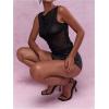 image:imageWomens Sheer Mesh Tank Top Sleeveless Slim Fit Fitted Summer Shirts Going Out TopsBlack