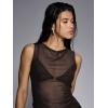 image:imageWomens Sheer Mesh Tank Top Sleeveless Slim Fit Fitted Summer Shirts Going Out TopsBrown