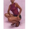image:imageWomens Sheer Mesh Tank Top Sleeveless Slim Fit Fitted Summer Shirts Going Out TopsHot Pink