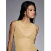 image:imageWomens Sheer Mesh Tank Top Sleeveless Slim Fit Fitted Summer Shirts Going Out TopsKhaki