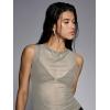image:imageWomens Sheer Mesh Tank Top Sleeveless Slim Fit Fitted Summer Shirts Going Out TopsLight Grey