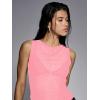 image:imageWomens Sheer Mesh Tank Top Sleeveless Slim Fit Fitted Summer Shirts Going Out TopsPink