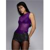 image:imageWomens Sheer Mesh Tank Top Sleeveless Slim Fit Fitted Summer Shirts Going Out TopsPurple