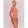 image:imageWomens Sheer Square Neck Tank Top Sleeveless Fitted Vacation Summer Tops Basic ShirtSheer Pink