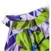 image:imageWomens Tropical Paisley Print Halter Blouse Sleeveless Boho Shirt Tops Button Back Vacation TopsGreen and Purple