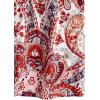 image:imageWomens Tropical Paisley Print Halter Blouse Sleeveless Boho Shirt Tops Button Back Vacation TopsMix Orange