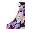 image:imageWomens Tropical Paisley Print Halter Blouse Sleeveless Boho Shirt Tops Button Back Vacation TopsPurple and Pink