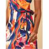 image:imageWomens Tropical Print Cami Dress Sleeveless Wrap V Neck Tie Knot Boho Short DressesMulticolor Red