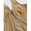 image:imageWomens Y2K Denim Halter Tops Sleeveless Bowknot Split Hem Tank Top Going Out ClothesYellow