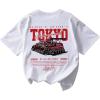 image:imageWomens Hawaiian Shirts Tropical Graphic Tees Crewneck Short Sleeve Vacation Summer T ShirtPrint White