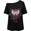 Heart Print Black