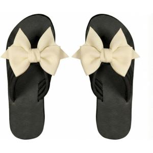 image:imageWomens Bow Knot Flip Flops Open Toe Dressy Thong Sandals Comfy Summer Vacation FlatsWhite