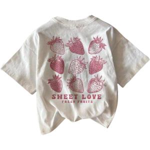 image:imageWomens Graphic Letter Tee Crew Neck Drop Shoulder Trendy Summer T Shirt Short Sleeve Vintage Car Print TopCute White Print Back