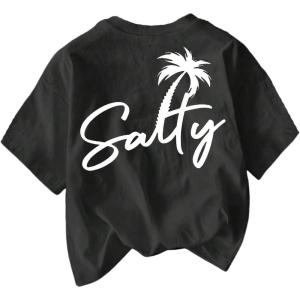 image:imageWomens Hawaiian Shirts Tropical Graphic Tees Crewneck Short Sleeve Vacation Summer T ShirtGraphic Black