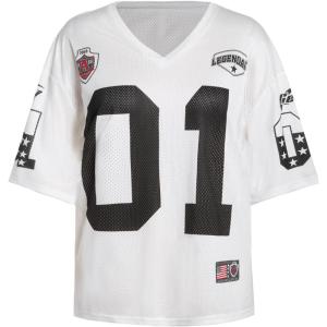 image:imageWomens Number Graphic Mesh Jersey Shirt V Neck 34 Sleeve Football Tee Tops SportswearNumber White