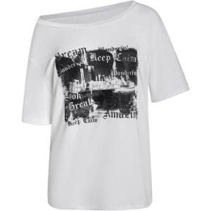 image:imageWomens Off The Shoulder Tops Gothic Graphic Tee Y2k Grunge Vintage Oversized T Shirts Trendy OutfitsPure White