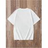 image:imageWomens 3D Embossed Letter Tees Crew Neck Short Sleeve T Shirts Streetwear TopsWhite