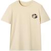 image:imageWomens Animal Graphic Tees Short Sleeve Crew Neck TShirts Vintage Summer TopsApricot