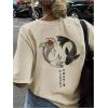 image:imageWomens Animal Graphic Tees Short Sleeve Crew Neck TShirts Vintage Summer TopsApricot