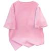 image:imageWomens Beaded Sequin Bowknot T Shirt Short Sleeve Crew Neck Embroidery Trendy Tee Y2k TopsLight Pink