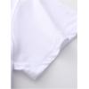 image:imageWomens Beaded Sequin Bowknot T Shirt Short Sleeve Crew Neck Embroidery Trendy Tee Y2k TopsPrint White