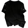 image:imageWomens Beaded Sequin Bowknot T Shirt Short Sleeve Crew Neck Embroidery Trendy Tee Y2k TopsPure Black
