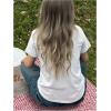 image:imageWomens Beaded Sequin Bowknot T Shirt Short Sleeve Crew Neck Embroidery Trendy Tee Y2k TopsPure White