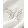 image:imageWomens Beaded Sequin Bowknot T Shirt Short Sleeve Crew Neck Embroidery Trendy Tee Y2k TopsWhite