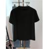 image:imageWomens Beaded Sequin Tops Bowknot Bow T Shirt Short Sleeve Crewneck Trendy Tee Top Y2k TopsButterfly Black