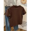 image:imageWomens Beaded Sequin Tops Bowknot Bow T Shirt Short Sleeve Crewneck Trendy Tee Top Y2k TopsCheetah Brown