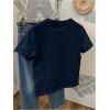 image:imageWomens Beaded Sequin Tops Bowknot Bow T Shirt Short Sleeve Crewneck Trendy Tee Top Y2k TopsDeep Blue